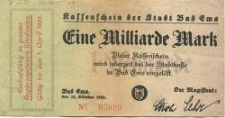 Ems (Bad) - Stadt - 15.10.1923 - 1.4.1924 - 1 Milliarde Mark