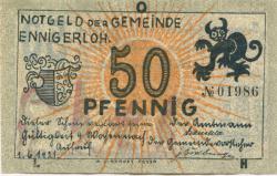 Ennigerloh - Gemeinde - 1.6.1921 - 50 Pfennig