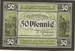 Eppelborn-Dirmingen - Bürgermeisterei - 15.2.1921 - 50 Pfennig