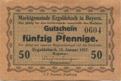 Ergoldsbach - Marktgemeinde - 15.1.1917 - 50 Pfennig