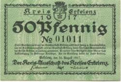 Erkekenz - Kreis - 31.8.1917 - 50 Pfennig