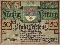 Erkekenz - Stadt - 22.8.1921 - 50 Pfennig