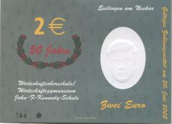Esslingen - Wirtschaftsoberschule/Wirtschaftsgymnasium John F. Kennedy-Schule - 20.7.2002 - 2 Euro