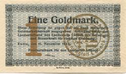 Eutin - Provinzialbank für den Landesteil Lübeck - 15.11.1923 - 1 Gold-Mark 