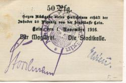 Exin (heute: PL-Kcynia) - Stadt - 1.11.1916 - 50 Pfennig