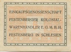 Festenberg (heute: PL-Twardogora) - Einkaufsgenossenschaft Festenberger Kolonialwarenhändler eGmbH - -- - 5 Pfennig 