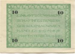 Festenberg (heute: PL-Twardogora) - Einkaufsgenossenschaft Festenberger Kolonialwarenhändler eGmbH - -- - 10 Pfennig 