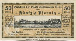 Finsterwalde - Stadt - 5.12.1919 - 50 Pfennig 
