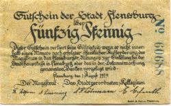 Flensburg - Stadt - 1.8.1919 - 50 Pfennig 