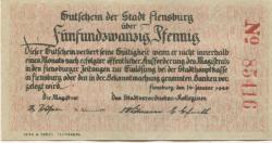 Flensburg - Stadt - 16.1.1920 - 25 Pfennig 