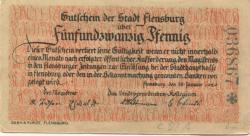 Flensburg - Stadt - 16.1.1920 - 25 Pfennig 