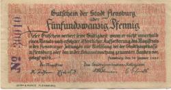 Flensburg - Stadt - 16.1.1920 - 25 Pfennig 