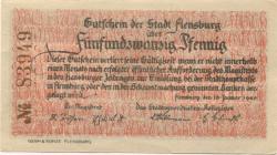 Flensburg - Stadt - 16.1.1920 - 25 Pfennig 