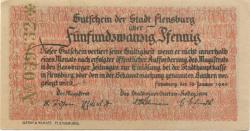 Flensburg - Stadt - 16.1.1920 - 25 Pfennig 
