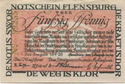 Flensburg - Stadt - 16.1.1920 - 50 Pfennig 