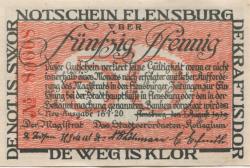 Flensburg - Stadt - 16.1.1920 - 50 Pfennig