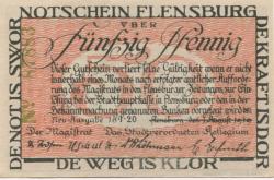 Flensburg - Stadt - 16.1.1920 - 50 Pfennig