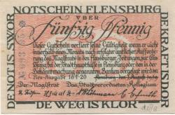 Flensburg - Stadt - 16.1.1920 - 50 Pfennig 