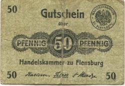 Flensburg - Handelskammer - -- - 50 Pfennig