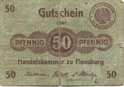 Flensburg - Handelskammer - -- - 50 Pfennig 