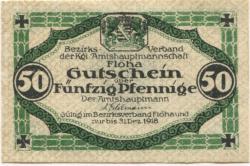 Flöha - Amtshauptmannschaft -  1917 - 31.12.1918 - 50 Pfennig 