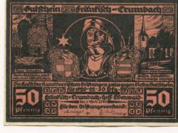 Fränkisch Crumbach - Hannöverische Stiftungen - 1.4.1921 - 1922 - 50 Pfennig