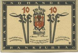 Frankfurt - Stadt - 1921 - 10 Pfennig