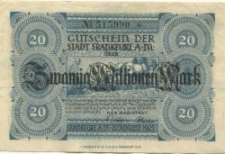 Frankfurt - Stadt - 20.8.1923 - 20 Millionen Mark 