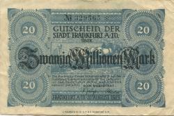Frankfurt - Stadt - 20.8.1923 - 20 Millionen Mark 