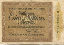 Frankfurt - Stadt - 1.8.1923 - 1 Million Mark 