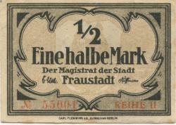 Fraustadt (heute: PL-Wschowa) - Stadt - -- - 1/2 Mark 