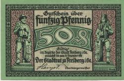 Freiberg - Stadt - - 31.12.1918 - 50 Pfennig