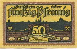 Freiberg - Stadt - (22.7.) 1921 - 50 Pfennig