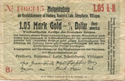 Freiburg - Handelskammer - -- - 1.05 Gold-Mark