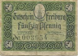 Freiburg (heute: PL-Swiebodzice) - Stadt - - 1.7.1919 - 50 Pfennig 
