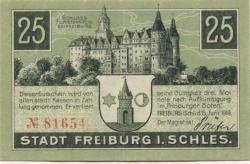 Freiburg (heute: PL-Swiebodzice) - Stadt - 15.6.1919 - 25 Pfennig