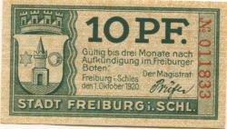 Freiburg (heute: PL-Swiebodzice) - Stadt - 1.10.1920 - 10 Pfennig