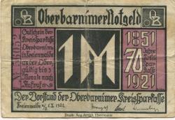 Freienwalde - Kreissparkasse Oberbarnim - 1.10.1921 - 1 Mark