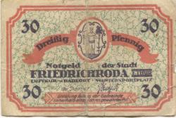 Friedrichroda - Stadt - -- - 30 Pfennig 