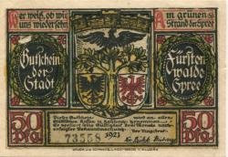 Fürstenwalde - Stadt - 1921 - 50 Pfennig