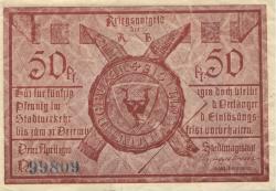 Füssen - Stadt - 1.4.1918 - 31.12.1918 - 50 Pfennig