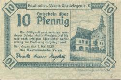 Gardelegen - Kaufmännischer Verein eV - 1.5.1920 - 10 Pfennig 