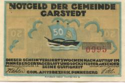 Garstedt (heute: Norderstedt) - Gemeinde - -- - 50 Pfennig 