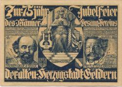 Geldern - Männergesangverein - 19.8. - 21.8.1922 - 75 Pfennig 