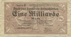 Gelsenkirchen - Stadt und Kreis - 15.10.1923 - 1 Milliarde Mark 