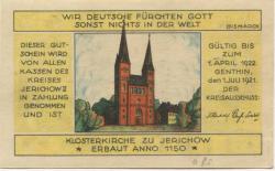 Genthin - Kreis Jerichow II - 1.7.1921 - 1.4.1922 - 25 Pfennig 