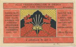 Genthin - Kreis Jerichow II - 1.7.1921 - 1.4.1922 - 50 Pfennig