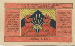 Genthin - Kreis Jerichow II - 1.7.1921 - 1.4.1922 - 50 Pfennig