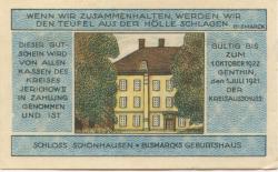 Genthin - Kreis Jerichow II - 1.7.1921 - 1.10.1922 - 1 Mark