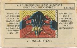 Genthin - Kreis Jerichow II - 1.7.1921 - 1.10.1922 - 2 Mark